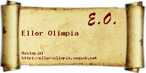 Eller Olimpia névjegykártya